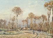 Camille Pissarro The Road to Versailles oil